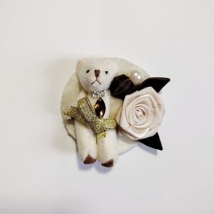 Handmade Teddy Bear Pin